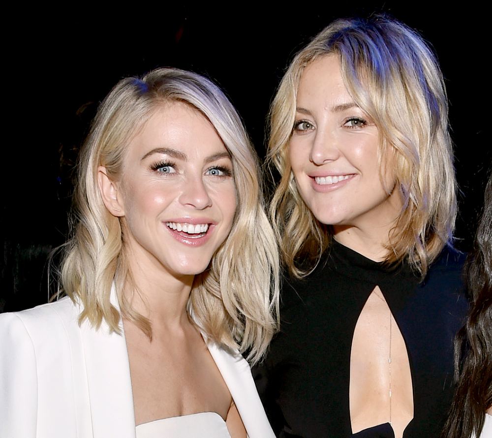 Julianne Hough and Kate Hudson attend the DirecTV Super Saturday Night co-hosted by Mark Cuban's AXS TV at Pier 70 on February 6, 2016.