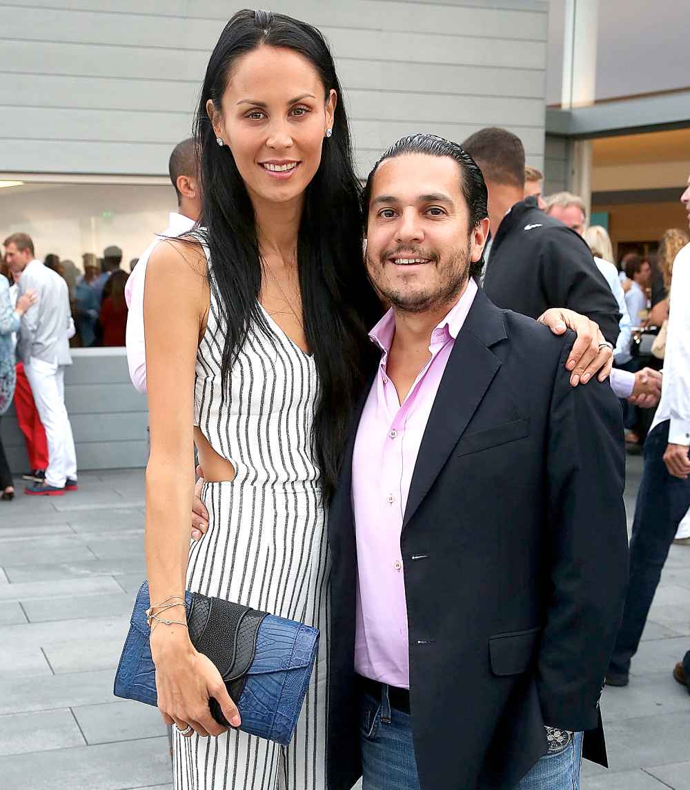 Julianne and Michael Wainstein attend the USTA Serves 2nd annual Pro-Am reception , sponsored by Sothebys, and BMW at The Bridge Golf Club on August 22, 2013 in Sag Harbor, New York.