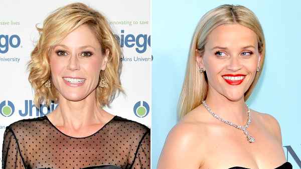 Julie Bowen and sons attend the Baby2Baby Holiday Party Presented By Tiny Prints At Montage Beverly Hills on December 6, 2015 in Beverly Hills, California.