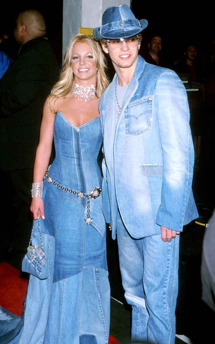 Britney Spears and Justin Timberlake at the Shrine Auditorium in Los Angeles, CA at the 2001 AMAs.