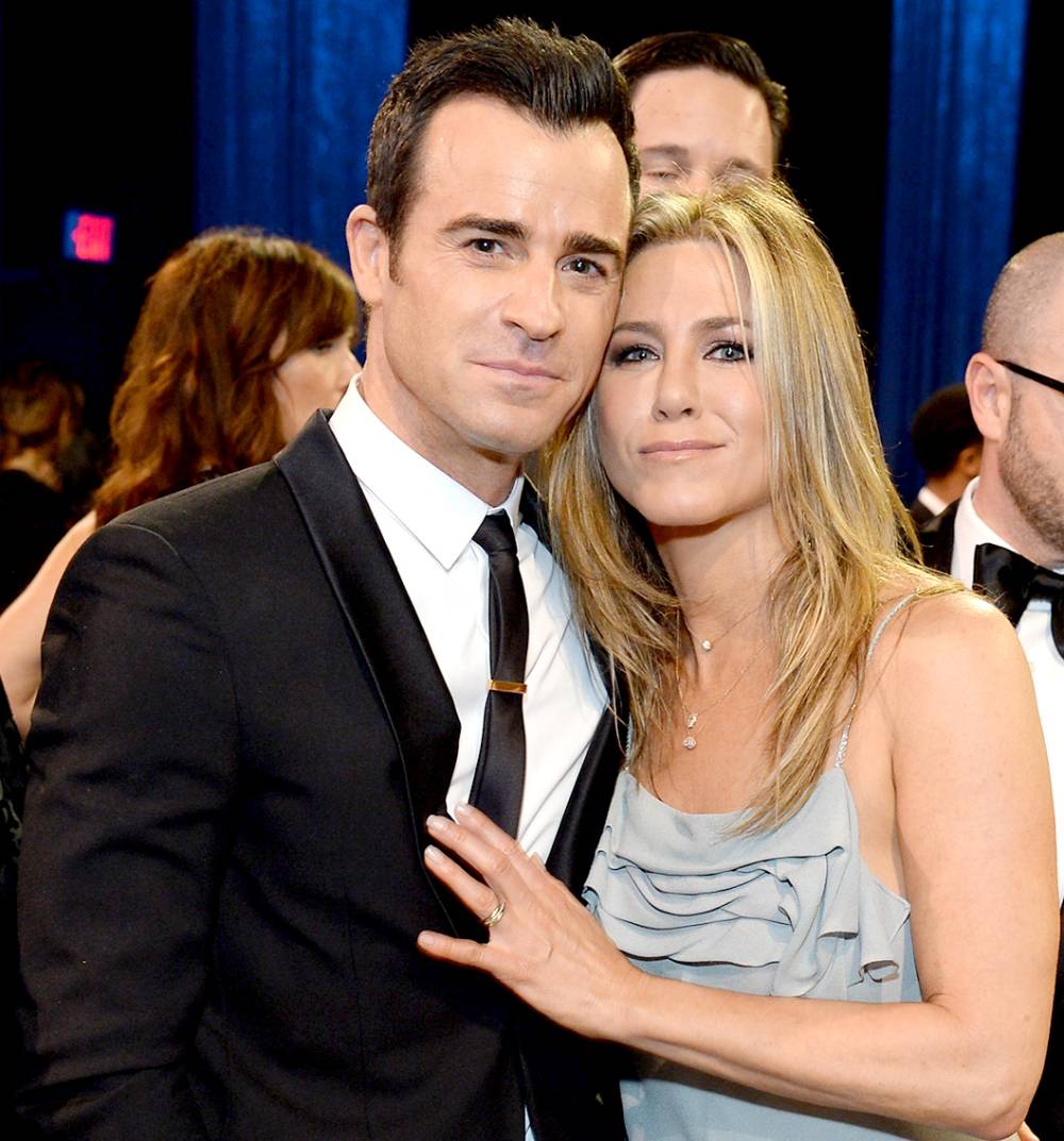 Justin Theroux and Jennifer Aniston attend the 21st Annual Critics' Choice Awards.