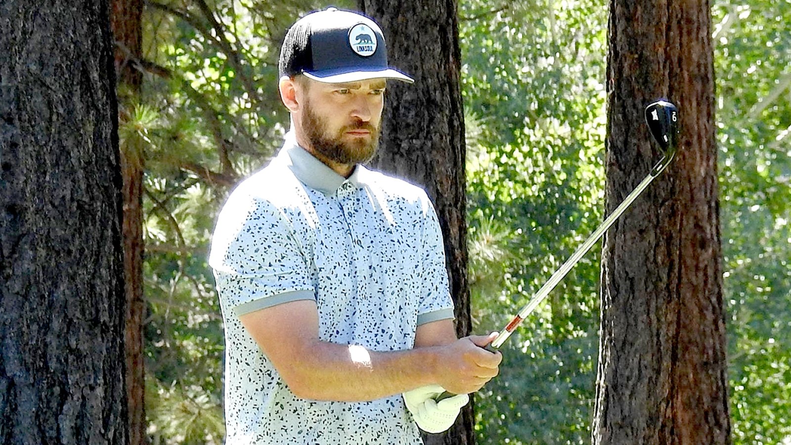 Justin Timberlake plays a round with newly retired NFL quarterback Tony Romo in the American Century Celebrity Championship Golf Tournament.