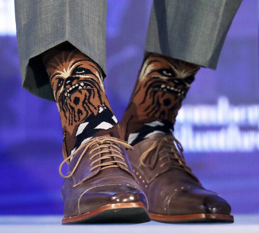 Justin Trudeau Chewbacca Socks
