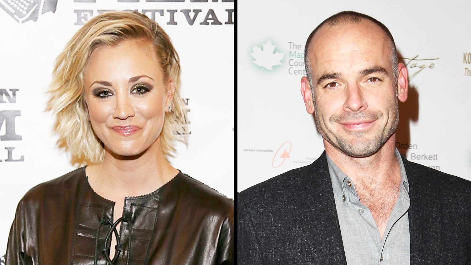 Kaley Cuoco and Paul Blackthorne