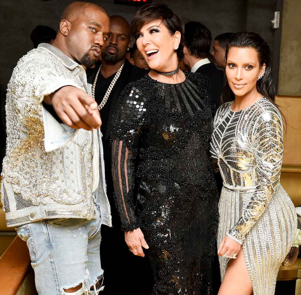 Kanye West, Kris Jenner, and Kim Kardashian