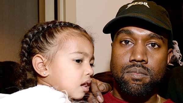 North West and Kanye West attend Kanye West Yeezy Season 3 at Madison Square Garden on February 11, 2016 in New York City.