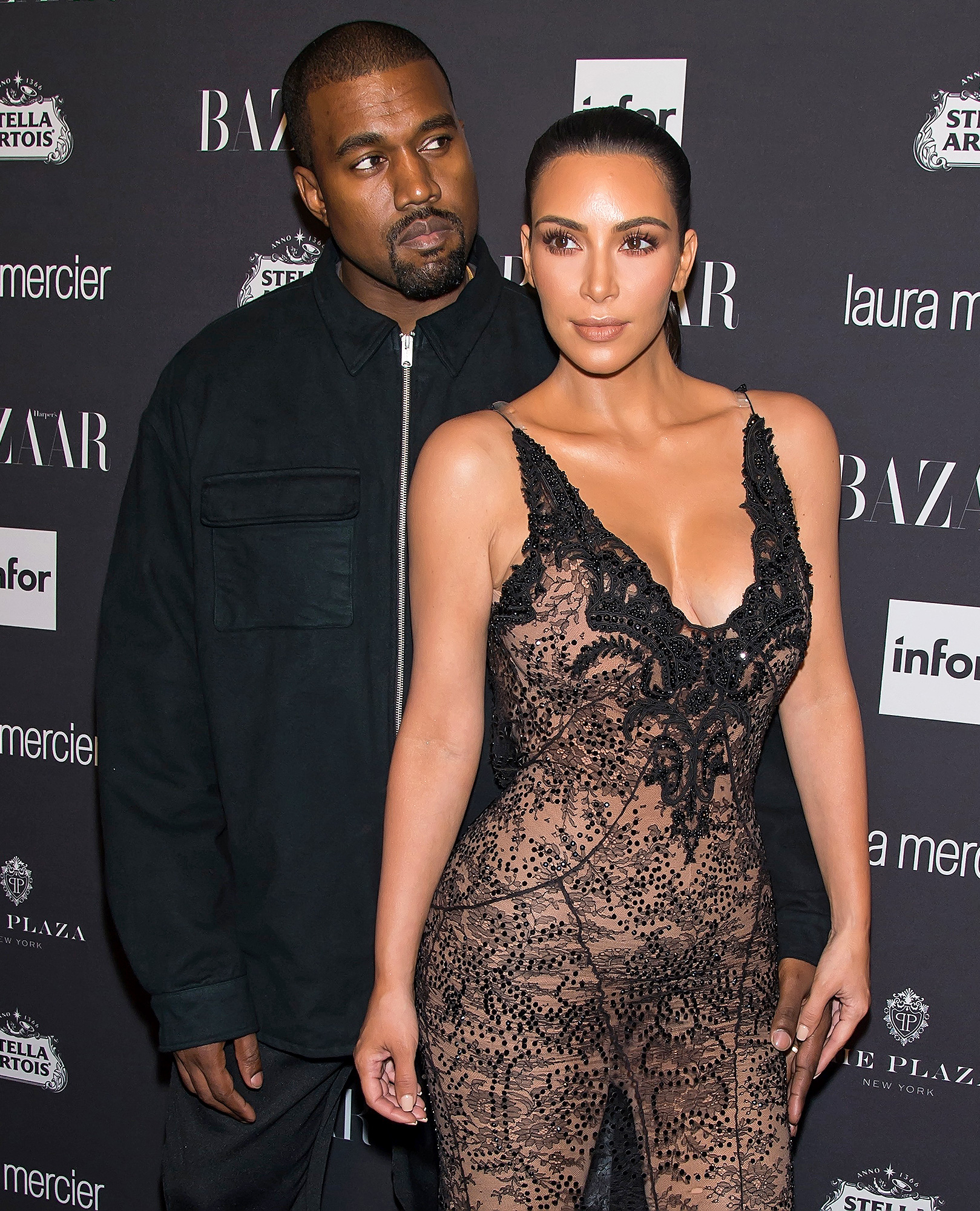 Kanye West and Kim Kardashian