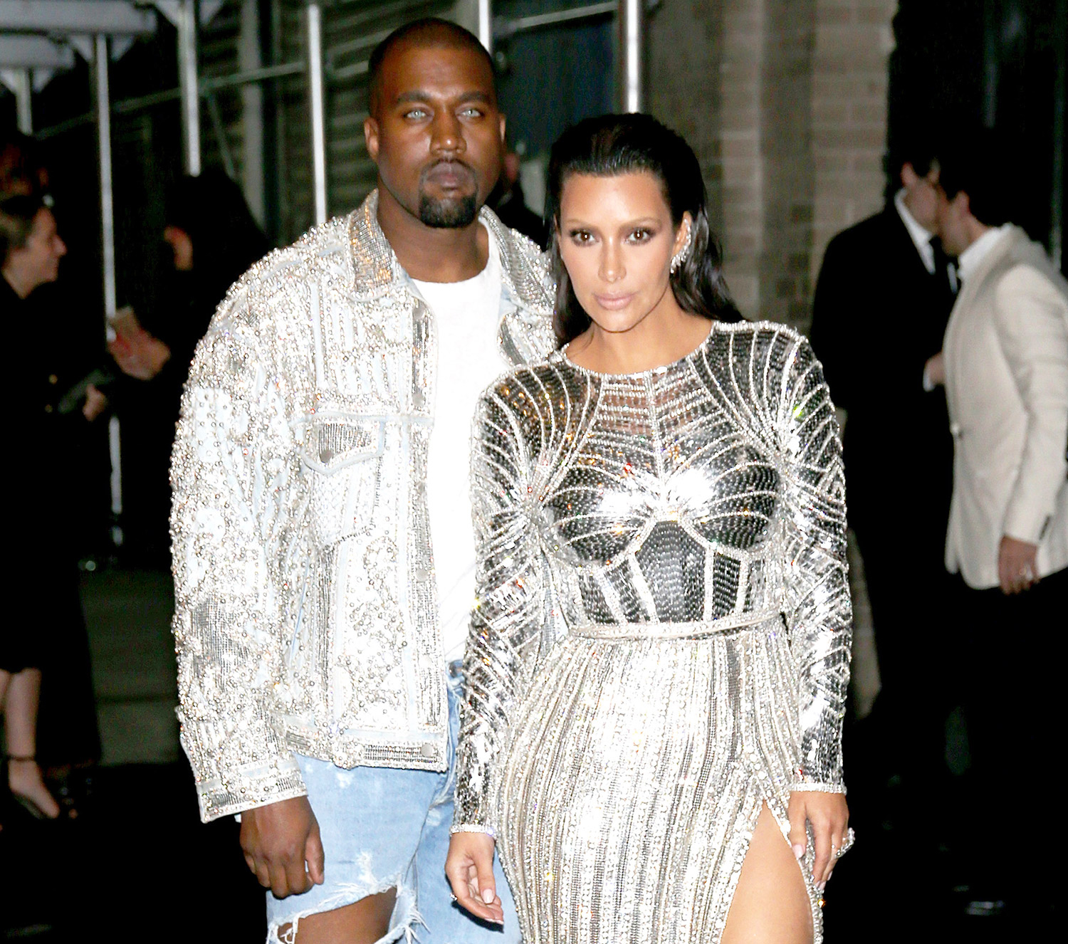 Kanye West and Kim Kardashian