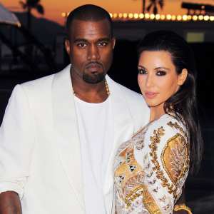 Kanye West and Kim Kardashian