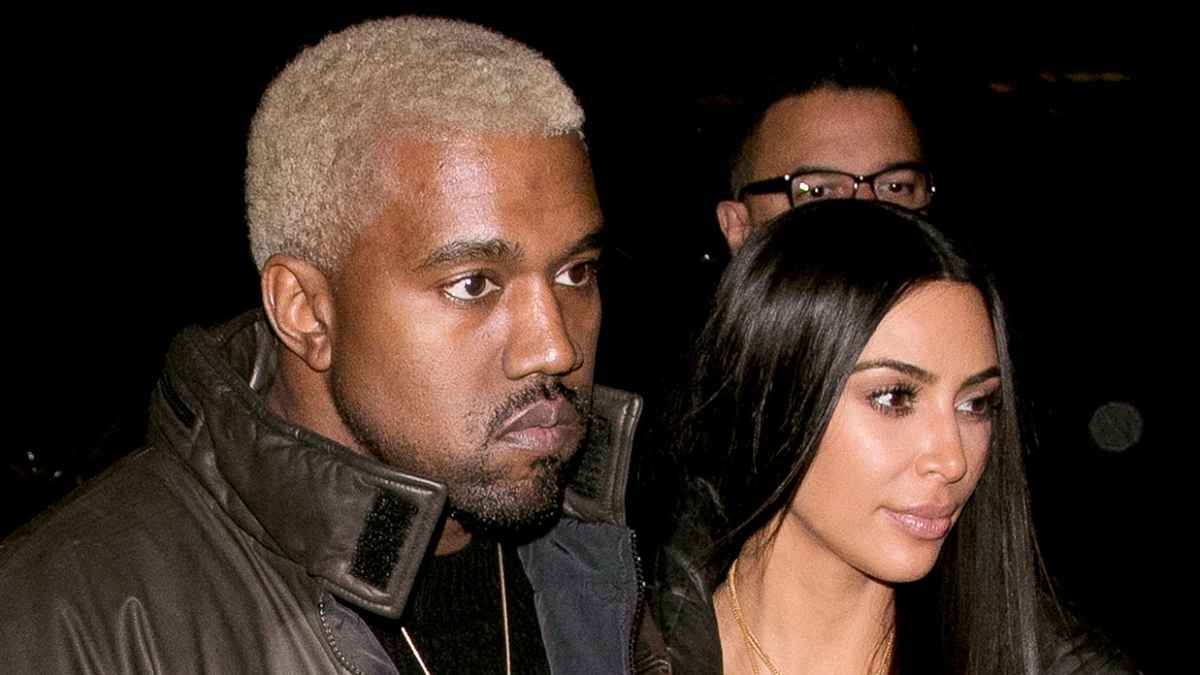 Kanye West and Kim Kardashian West are seen on February 14, 2017 in New York City.