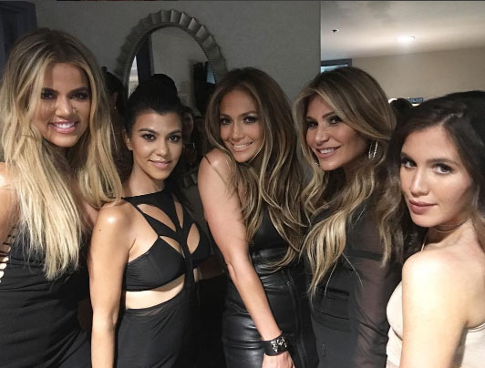 Kourtney and Khloe Kardashian hang with J.Lo, Jessica Alba and Meghan Trainor in Vegas