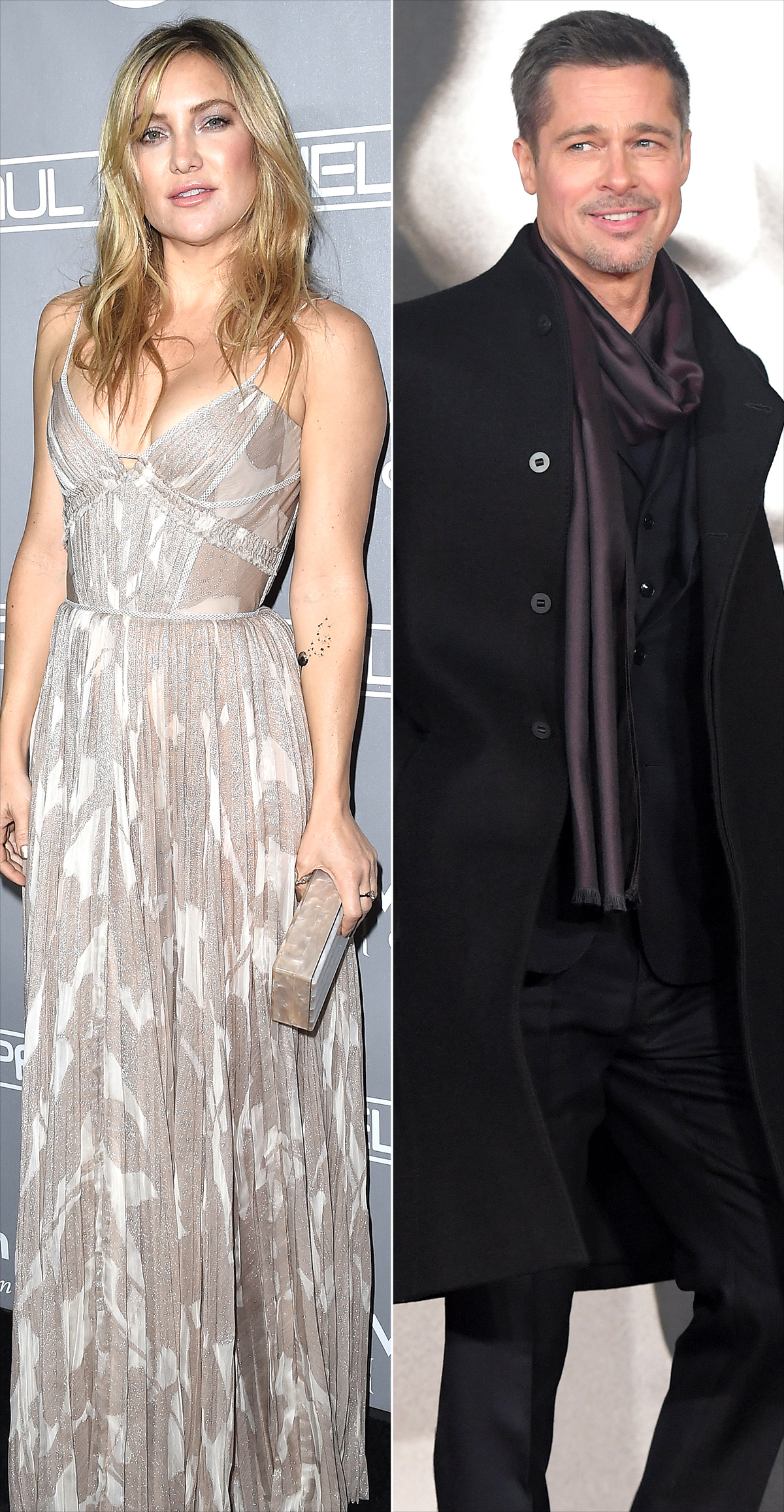 Kate Hudson and Brad Pitt