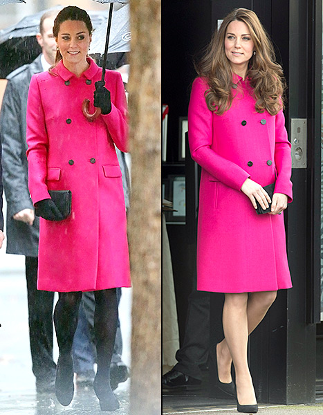 Kate Middleton - Hot Pink Coat