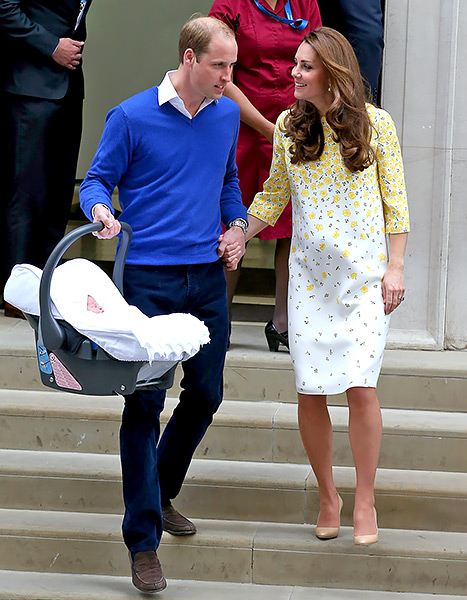 Prince William and Kate Middleton with Royal Baby