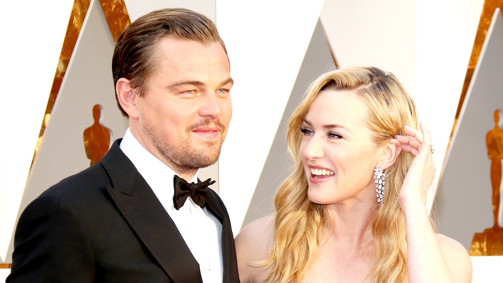 Leonardo DiCaprio and Kate Winslet attend the 88th Annual Academy Awards at Hollywood & Highland Center on February 28, 2016 in Hollywood, California.
