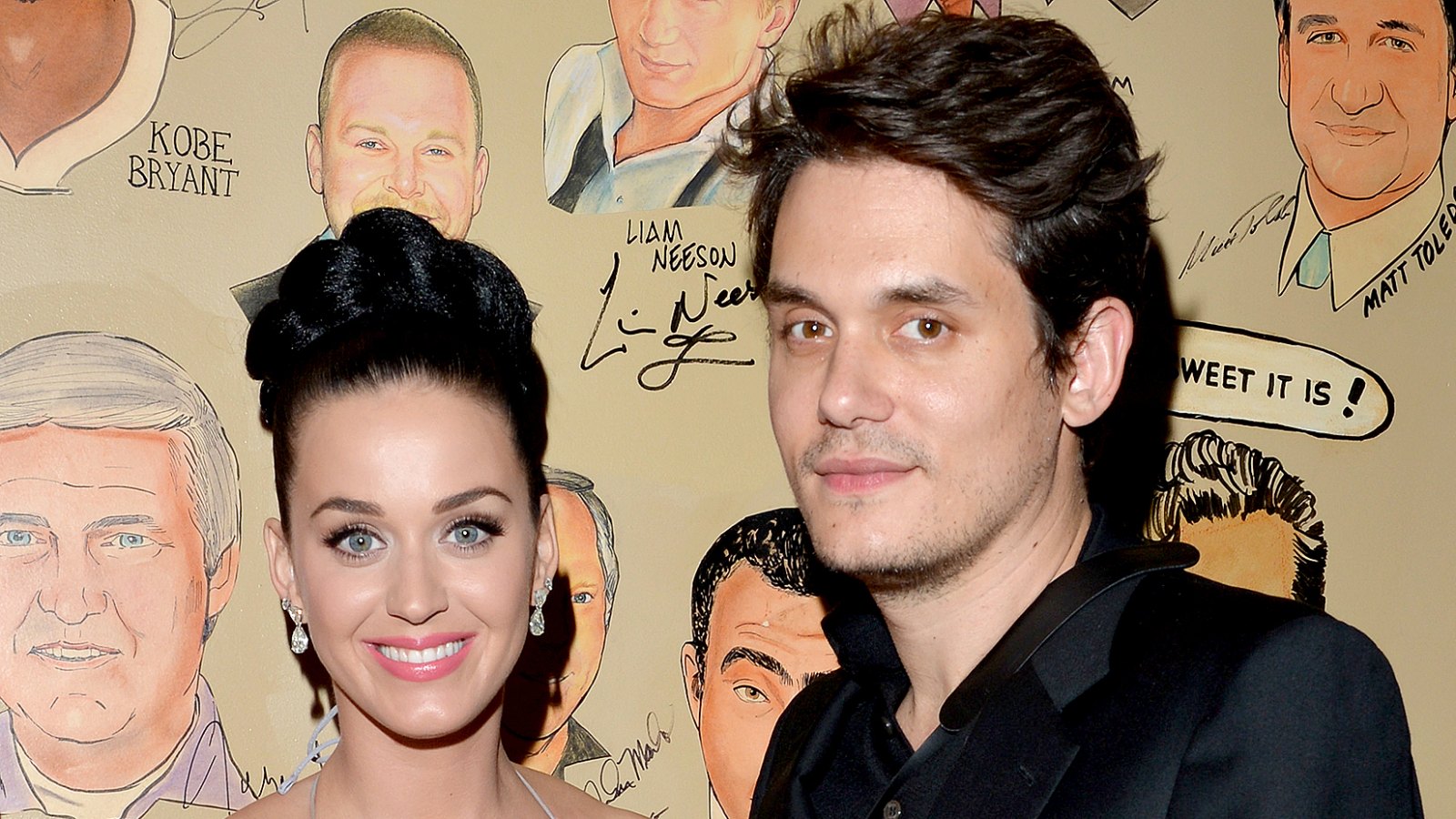 Katy Perry and John Mayer attend the Sony Music Entertainment Post-Grammy Reception at The Palm on January 26, 2014 in Los Angeles, California.