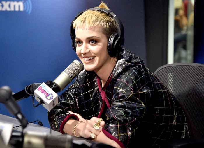 Katy Perry visits 'The Morning Mash Up' on SiriusXM Hits 1 channel at The SiriusXM Studios in New York City on May 23, 2017.