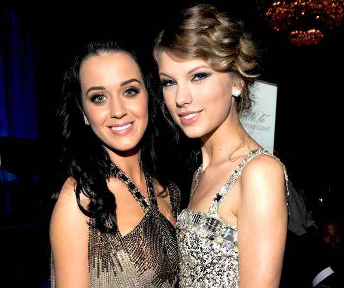 Katy Perry and Taylor Swift at the 52nd Annual Grammy Awards - Salute to Icons Honoring Doug Morris held at The Beverly Hilton in Beverly Hills on January 30, 2010.