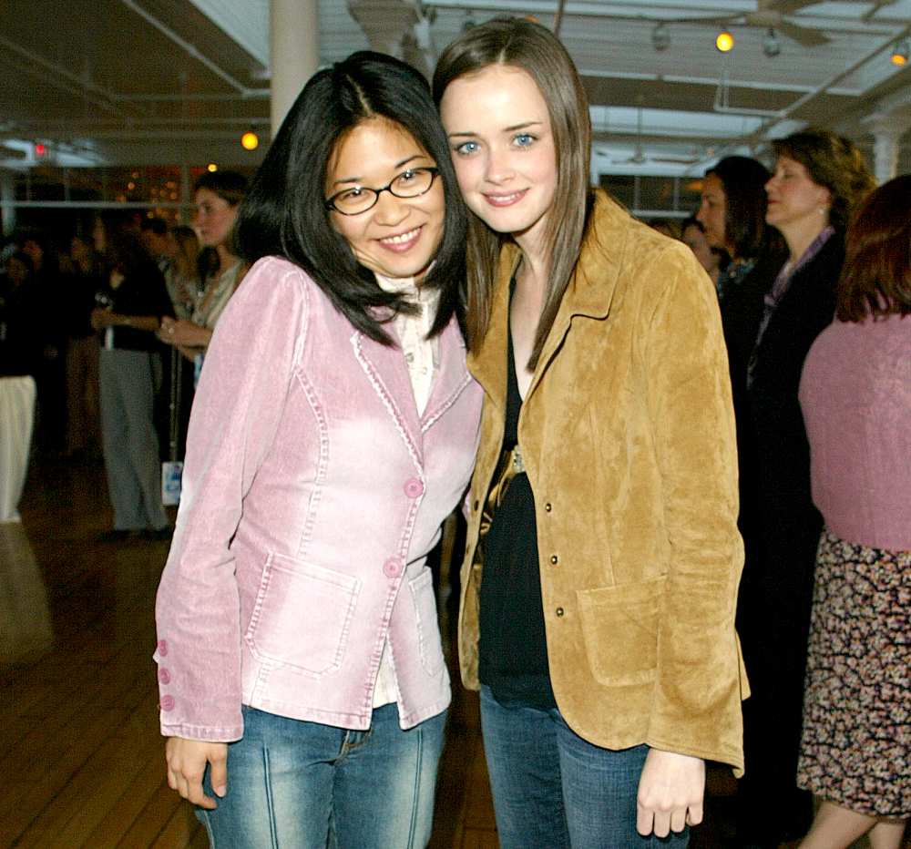 Keiko Agena (Lane Kim) and Alexis Bledel (Rory Gilmore) attend the WB Casting Call 2002.