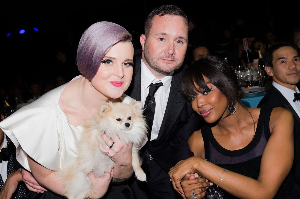 Kelly Osbourne, Kim Jones and Naomi Campbell (from left)