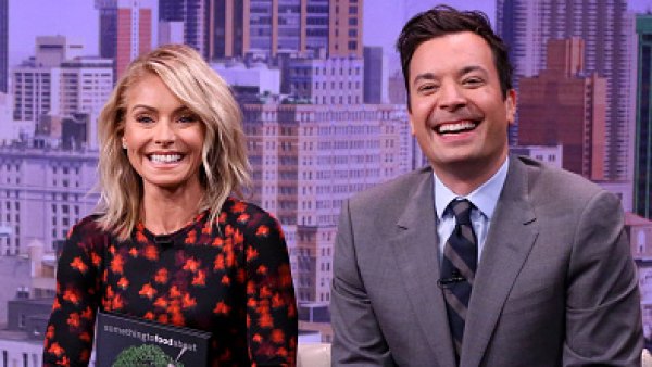 Kelly Ripa and Jimmy Fallon