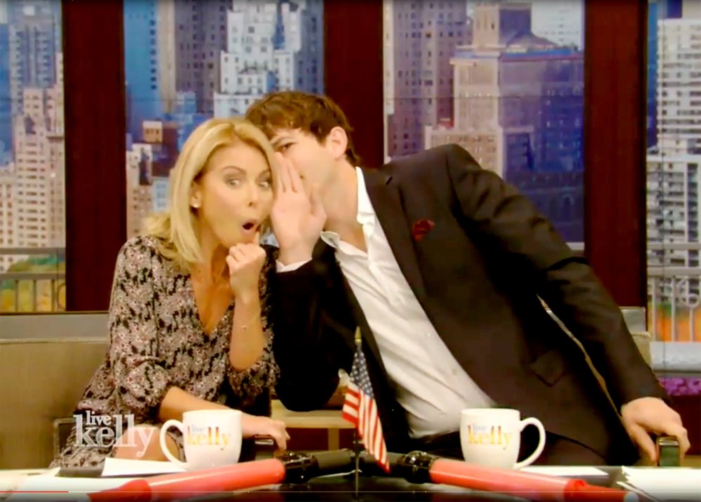 Kelly Ripa and Ashton Kutcher