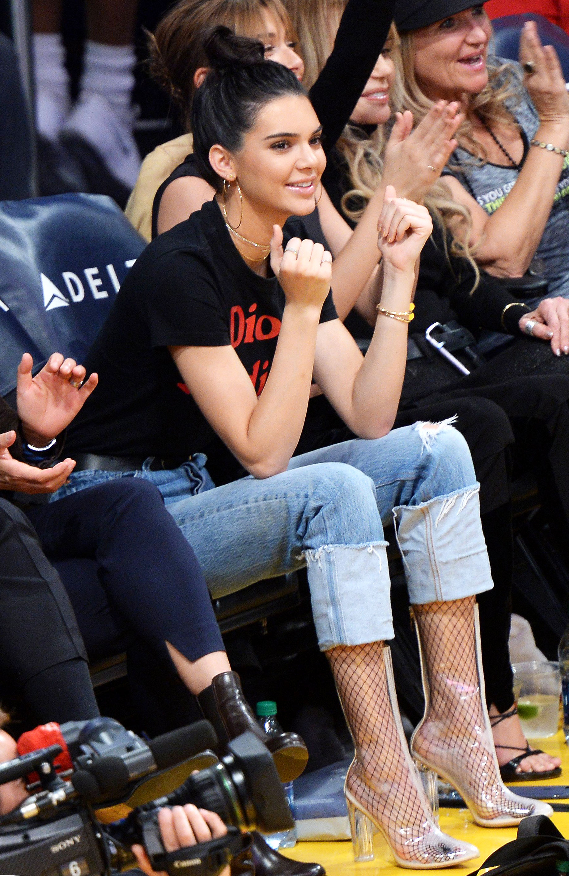 Kendall Jenner Wears Clear Booties With 