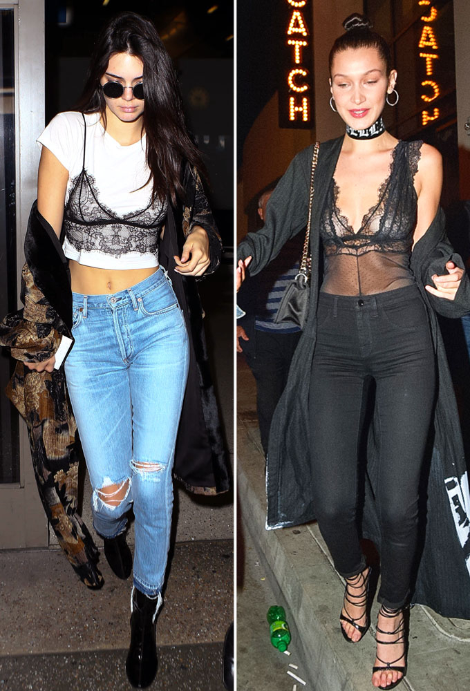 Kendall Jenner, Bella Hadid Wear Same Lace Bralette: Who Wore It