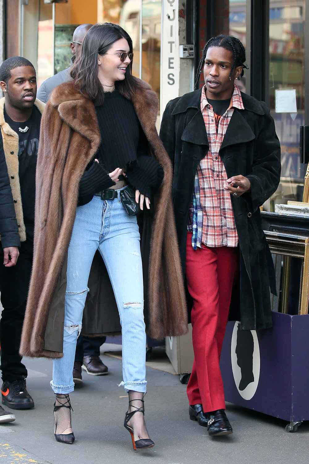 Kendall Jenner, A$AP Rocky Visit Paris Flea Market