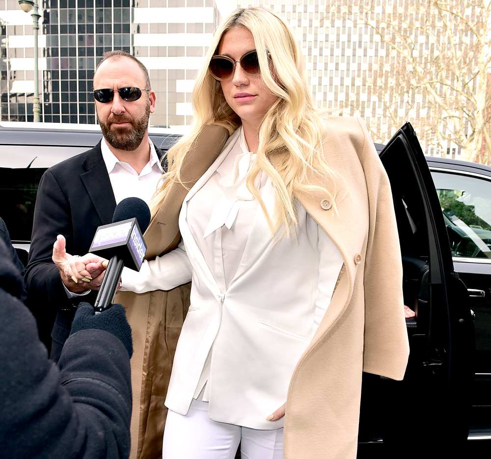 Kesha arrives for an appearance in her case against Sony Music Entertainment at New York State Supreme Court on February 19, 2016 in New York City.