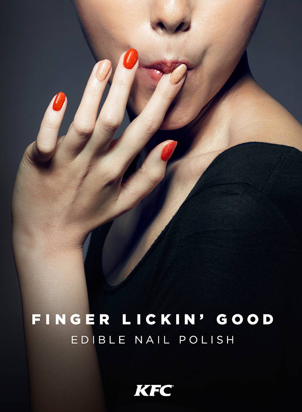 KFC's edible nail polish.