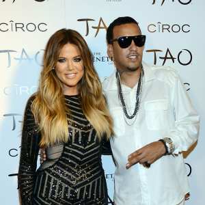 Khloe Kardashian and French Montana at Khloe Kardashian's 30th birthday party in Las Vegas