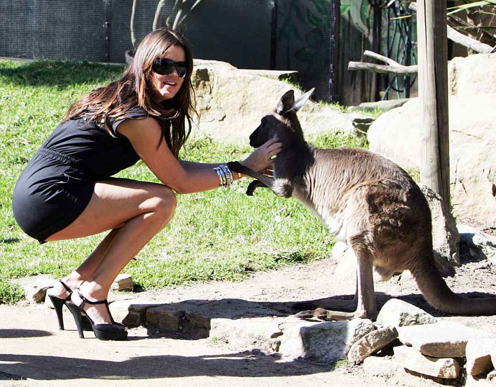 Khloe Kardashian and a kangaroo.