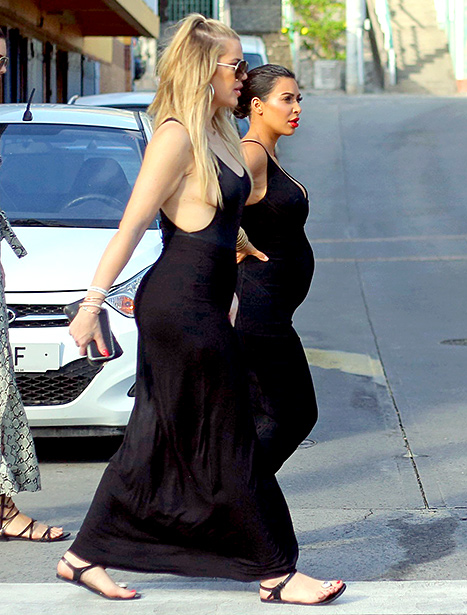 Khloe Kardashian and Kim Kardashian