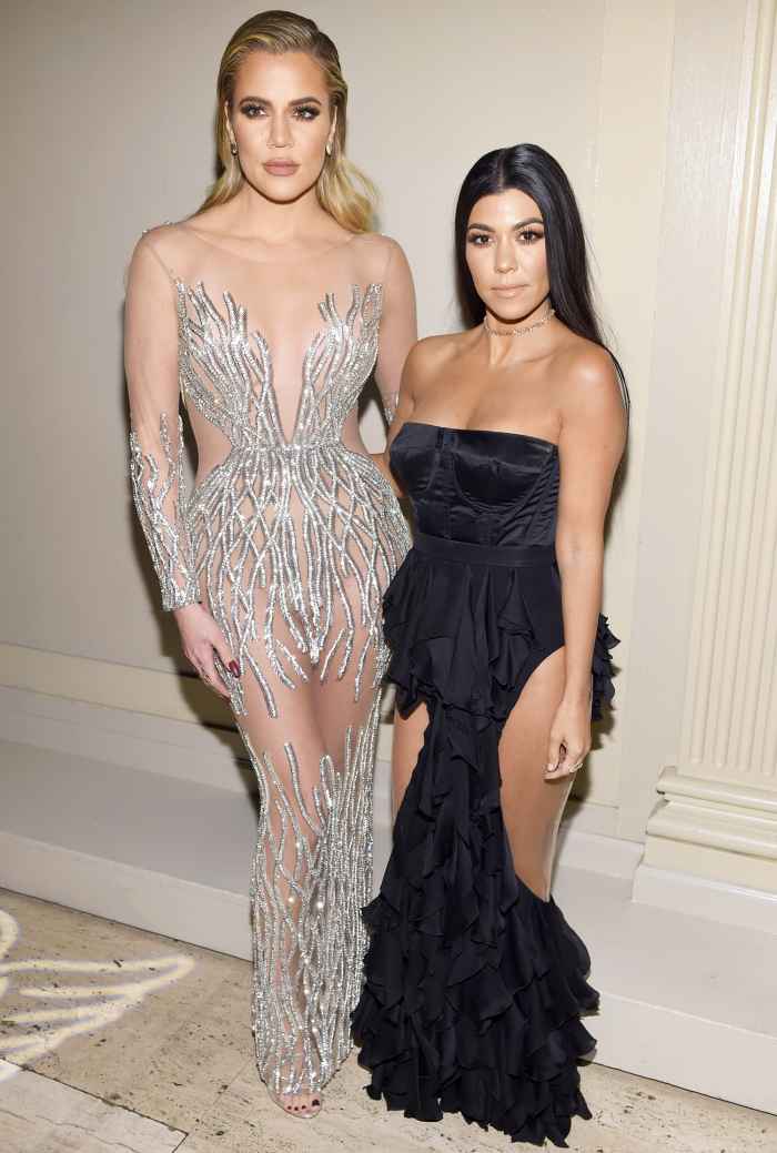 Khloe Kardashian and Kourtney Kardashian attend the 2016 Angel Ball hosted by Gabrielle's Angel Foundation For Cancer Research on November 21, 2016 in New York City.