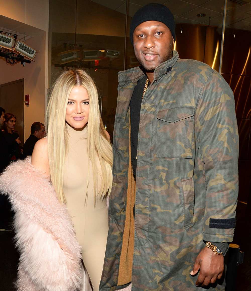Khloe Kardashian and Lamar Odom attend Kanye West Yeezy Season 3 at Madison Square Garden on February 11, 2016.