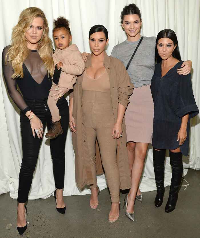 Khloe Kardashian, North West, Kim Kardashian-West, Kendall Jenner and Kourtney Kardashian