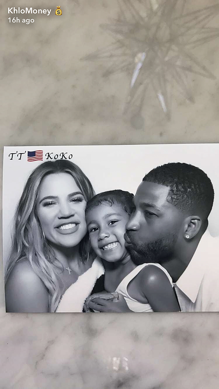 Khloe Kardashian North West Tristan Thompson