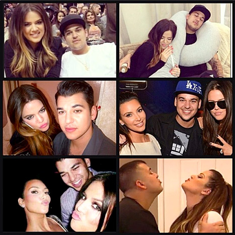 Khloe and Rob Kardashian