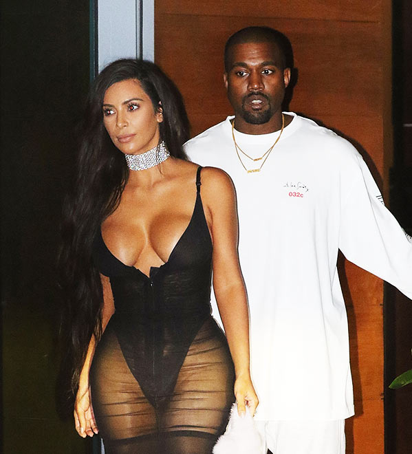 Kim Kardashian Upstages Kanye in Sheer Dress at Miami Concert