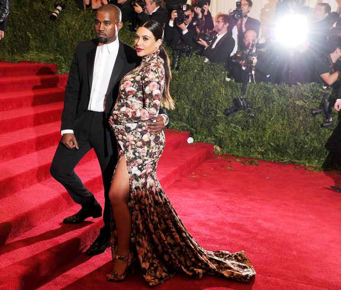 Kanye West and Kim Kardashian attend the Costume Institute Gala for the "PUNK: Chaos to Couture" exhibition at the Metropolitan Museum of Art on May 6, 2013 in New York City.