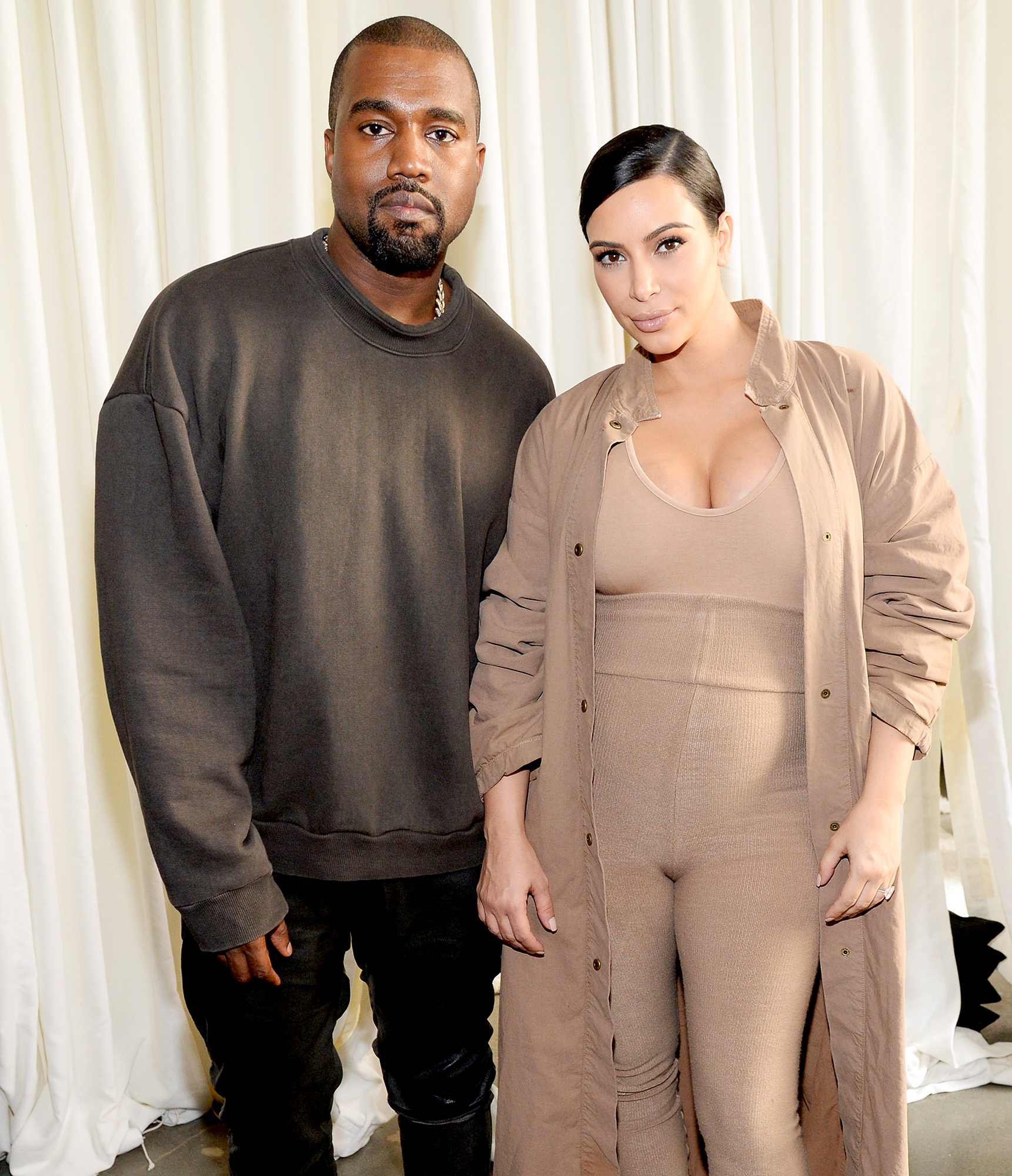 Kanye West and Kim Kardashian West