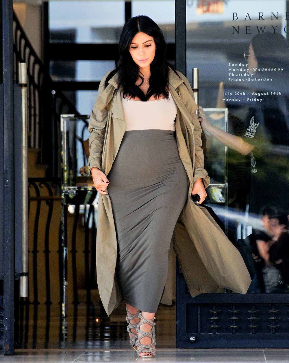 Kim Kardashian is seen on August 10, 2015 in Los Angeles, California.