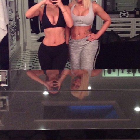 Kim Kardashian Abs