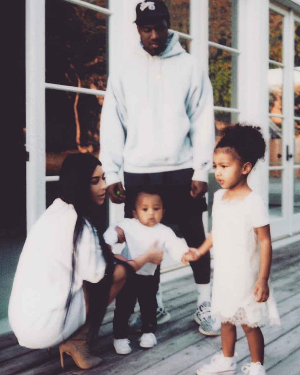 Kim Kardashian Kanye West Saint North Nori Kimye