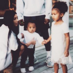 Kim Kardashian Kanye West Saint North Nori Kimye