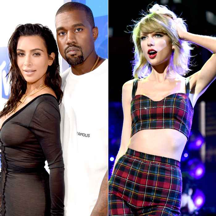 Kim Kardashian West and Kanye West; Taylor Swift