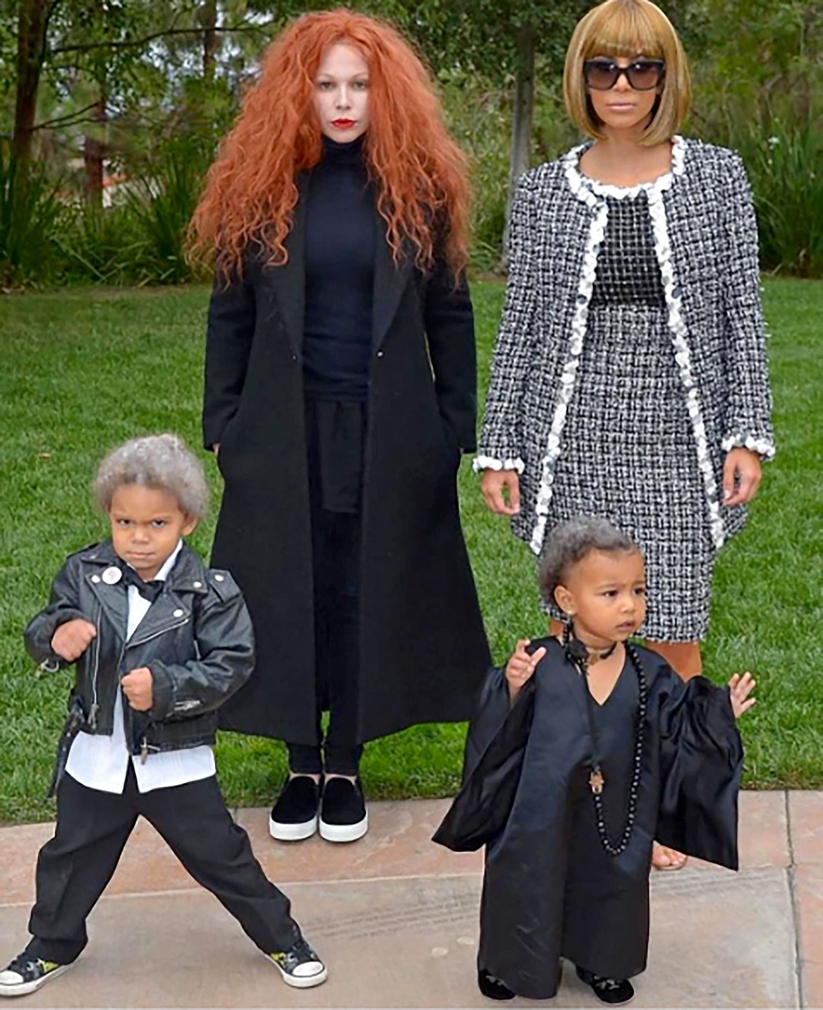 Kim Kardashian, North West, Joyce Bonelli and Zeplin Black