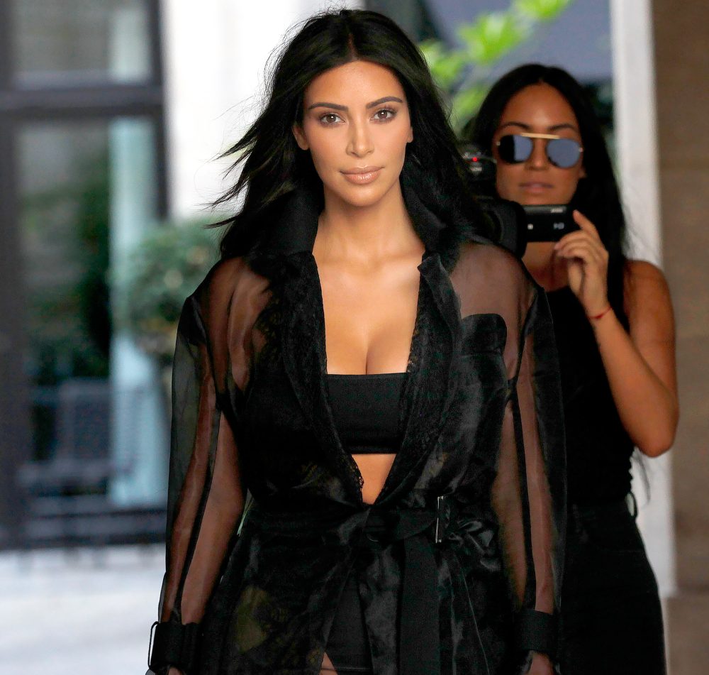 Kim Kardashian West is sighted during Paris Fashion Week on September 28, 2016 in Paris, France.