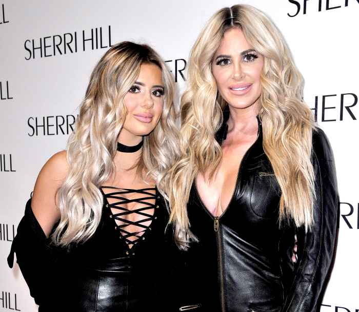 Kim Zolciak and Brielle Biermann at the Sherri Hill fashion show during New York Fashion Week at Gotham Hall on September 12, 2016 in New York City.